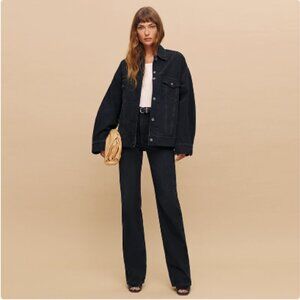 reformation Vintage jacket with loose black denim coat